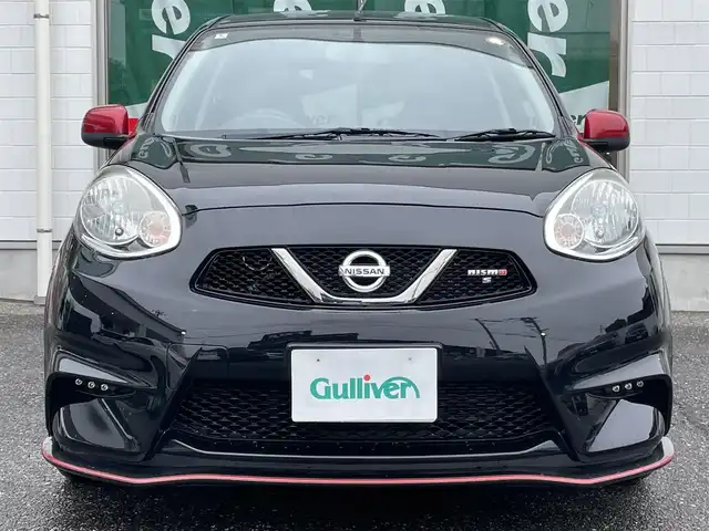 日産 マーチ ニスモS 新潟県 2014(平26)年 3.3万km ピュアブラック ５MT/メモリナビ/ワンセグテレビ/純正ホイール/プッシュスタート/ETC/純正フロアマット/Bluetooth/電動格納ドアミラー