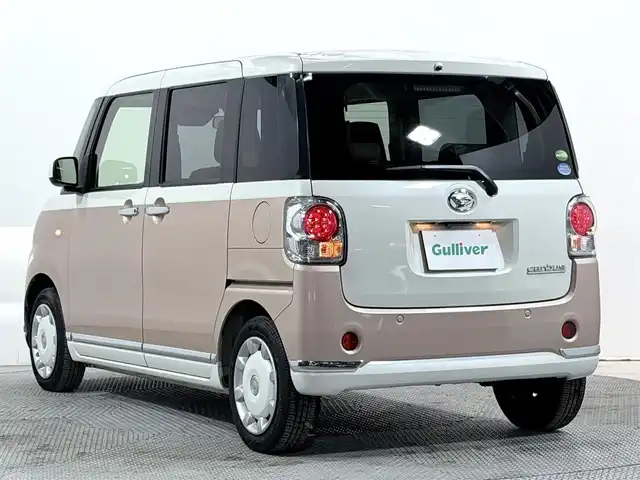 ダイハツ ムーヴ キャンバス G メイクアップ SA Ⅲ 大阪府 2018(平30)年 2.9万km パールホワイトⅢ/ライトローズマイカメタリックⅡ 2トーン ナビTV 360カメラ 両側パワースライドドア シートヒーター 衝突軽減ブレーキ レーンアシスト オートハイビーム スマートキー プッシュスタート アイドリングストップ ドライブレコーダー ETC