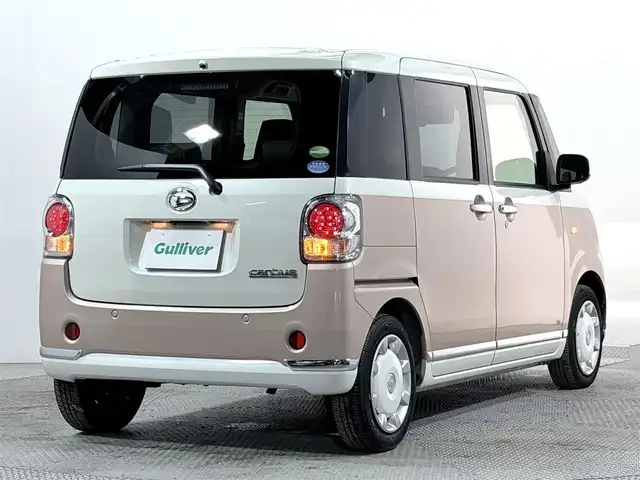 ダイハツ ムーヴ キャンバス G メイクアップ SA Ⅲ 大阪府 2018(平30)年 2.9万km パールホワイトⅢ/ライトローズマイカメタリックⅡ 2トーン ナビTV 360カメラ 両側パワースライドドア シートヒーター 衝突軽減ブレーキ レーンアシスト オートハイビーム スマートキー プッシュスタート アイドリングストップ ドライブレコーダー ETC