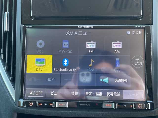 スバル フォレスター ハイブリッド アドバンス 長野県 2018(平30)年 2.3万km クリスタルホワイトP アイサイト/カロッツェリア８インチナビ（AVIC-RL802）/FM・AM・DVD・CD・フルセグテレビ/Bluetooth Audio/バック・サイドカメラ/純正18インチアルミホイール/レーダークルーズコントロール/スマートリアビューミラー/革巻きステアリング/ステアリングヒーター/ハーフレザーシート/全席シートヒーター/前席パワーシート/シートメモリー/コーナーセンサー/電動パーキング/オートビークルホールド/パドルシフト/ルーフレール/LEDヘッドライト/オートライト/フォグランプ/プッシュスタート/スマートキー/スペアキー/ETC