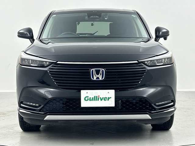 ホンダ ヴェゼル ハイブリッド e:HEV Z 福島県 2021(令3)年 2.9万km クリスタルブラックパール /禁煙車//Honda SENSING//衝突被害軽減ブレーキ//アダプティブクルーズコントロール//車線維持支援システム//ブラインドスポッモニター//純正ディスプレイオーディオナビ//BT.USB.AppleCarPlay.AndoroidAuto//フルセグTV//バックカメラ//電動リアゲート//ハーフレザーシート//前席シートヒーター//パドルシフト//ステアリングスイッチ//ビルトインETC2.0//ドライブレコーダー（FR)//置くだけ充電//LEDヘッドライト//シーケンシャルライト//LEDフォグライト//プッシュスタート//スマートキー×2//電動パーキングブレーキ//社外16インチAW//夏タイヤ積み込み/【純正AW（225/50/18）】//純正フロアマット//ワイパーデアイサー