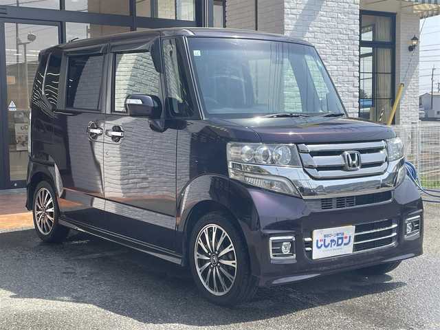 ホンダ Ｎ ＢＯＸ カスタム G ターボ Lパッケージ 高知県 2016(平28)年 8万km プレミアムベルベットパープル・パール (株)IDOMが運営する【じしゃロン高知店】の自社ローン専用車両になります。こちらは現金またはオートローンご利用時の価格です。自社ローンご希望の方は別途その旨お申付け下さい/フォグ/ナビロック/ハンドルカバー