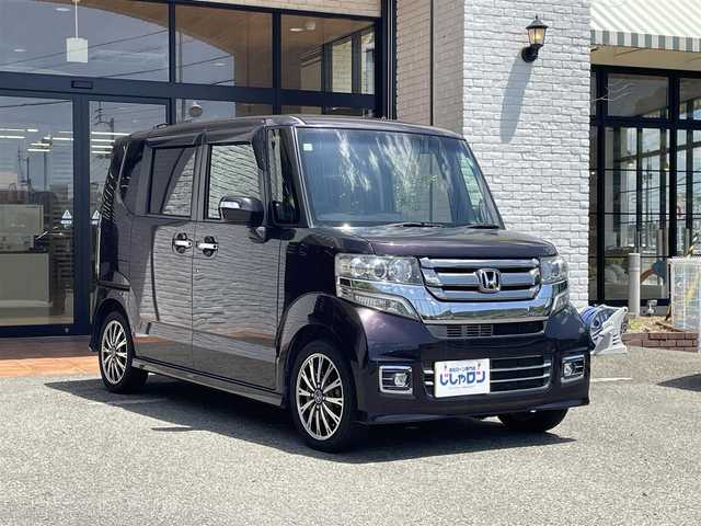 ホンダ Ｎ ＢＯＸ カスタム G ターボ Lパッケージ 高知県 2016(平28)年 8万km プレミアムベルベットパープル・パール (株)IDOMが運営する【じしゃロン高知店】の自社ローン専用車両になります。こちらは現金またはオートローンご利用時の価格です。自社ローンご希望の方は別途その旨お申付け下さい/フォグ/ナビロック/ハンドルカバー