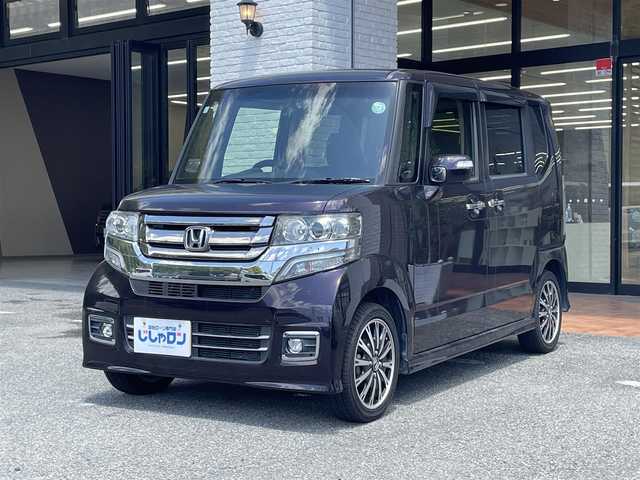 ホンダ Ｎ ＢＯＸ カスタム G ターボ Lパッケージ 高知県 2016(平28)年 8万km プレミアムベルベットパープル・パール (株)IDOMが運営する【じしゃロン高知店】の自社ローン専用車両になります。こちらは現金またはオートローンご利用時の価格です。自社ローンご希望の方は別途その旨お申付け下さい/フォグ/ナビロック/ハンドルカバー