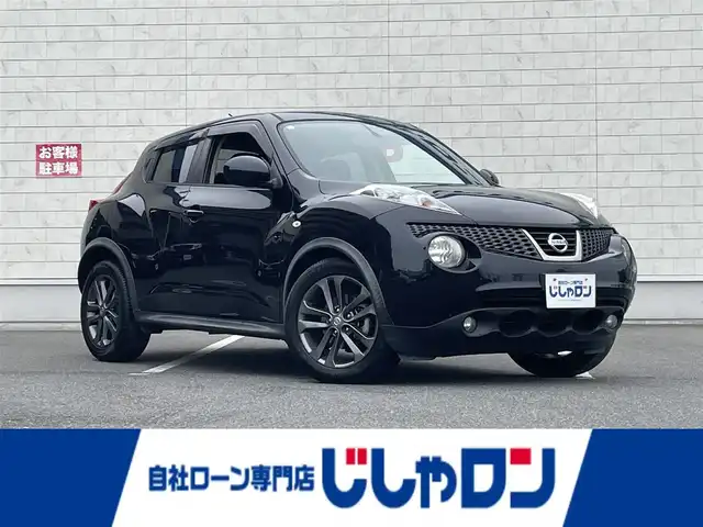 日産 ジューク 15RX アーバン スタイリッシュブラック 岡山県 2013(平25)年 10.3万km サファイアブラック (株)IDOMが運営する【じしゃロン岡山店】の自社ローン専用車両です。こちらは現金またはオートローンご利用時の価格です。 自社ローンご希望の方は別途その旨お申し付け下さい/＊純正ナビ（MM312D-W/＊バックカメラ/＊プッシュST/＊前側ドラレコ/＊ドアバイザー