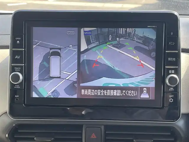 日産 ルークス X 長崎県 2020(令2)年 1.8万km アッシュブラウンM アラウンドビューモニター/純正9型ナビ/（フルセグ・DVD・CD・SD・BT)/エマージェンシーブレーキ/レーンキープアシスト/クリアランスソナー/ETC/スマートキー/スペアキー/オートライト/アイドリングストップ/左パワースライドドア/純正フロアマット/ステアリングスイッチ