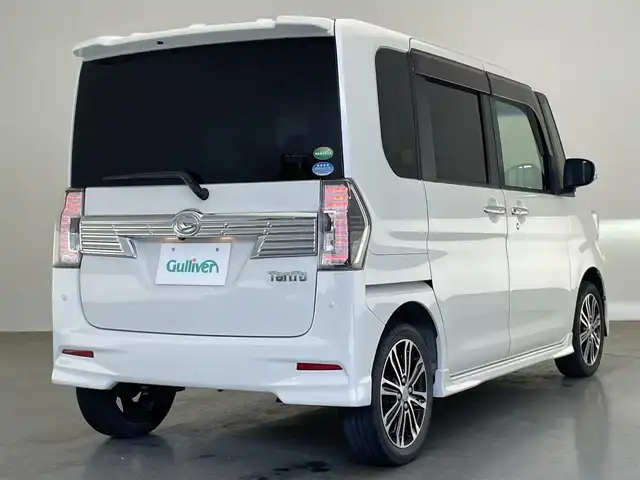 ダイハツ タント カスタム RS トップED SA Ⅲ 愛知県 2018(平30)年 5.5万km パールホワイトⅢ 純正８型ナビ　フルセグＴＶ　ＤＶＤ　ＨＤＭＩ　バックカメラ　ハーフレザー　シートヒーター　ＥＴＣ　前後ドラレコ　スマアシIII　衝突軽減装置　車線逸脱　誤発進抑制　ＬＥＤオートライト　フォグランプ　禁煙車