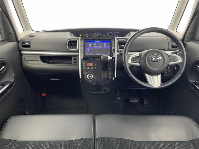 ダイハツ タント カスタム RS トップED SA Ⅲ 愛知県 2018(平30)年 5.5万km パールホワイトⅢ 純正８型ナビ　フルセグＴＶ　ＤＶＤ　ＨＤＭＩ　バックカメラ　ハーフレザー　シートヒーター　ＥＴＣ　前後ドラレコ　スマアシIII　衝突軽減装置　車線逸脱　誤発進抑制　ＬＥＤオートライト　フォグランプ　禁煙車