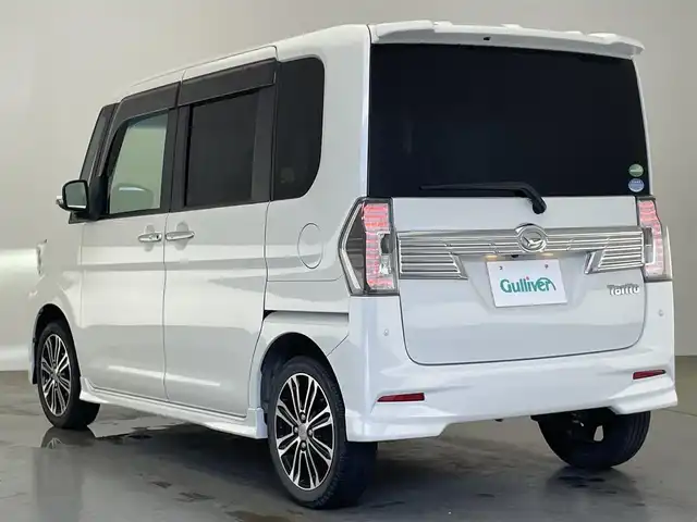 ダイハツ タント カスタム RS トップED SA Ⅲ 愛知県 2018(平30)年 5.5万km パールホワイトⅢ 純正８型ナビ　フルセグＴＶ　ＤＶＤ　ＨＤＭＩ　バックカメラ　ハーフレザー　シートヒーター　ＥＴＣ　前後ドラレコ　スマアシIII　衝突軽減装置　車線逸脱　誤発進抑制　ＬＥＤオートライト　フォグランプ　禁煙車