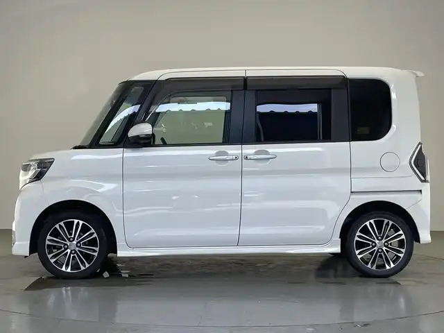 ダイハツ タント カスタム RS トップED SA Ⅲ 愛知県 2018(平30)年 5.5万km パールホワイトⅢ 純正８型ナビ　フルセグＴＶ　ＤＶＤ　ＨＤＭＩ　バックカメラ　ハーフレザー　シートヒーター　ＥＴＣ　前後ドラレコ　スマアシIII　衝突軽減装置　車線逸脱　誤発進抑制　ＬＥＤオートライト　フォグランプ　禁煙車