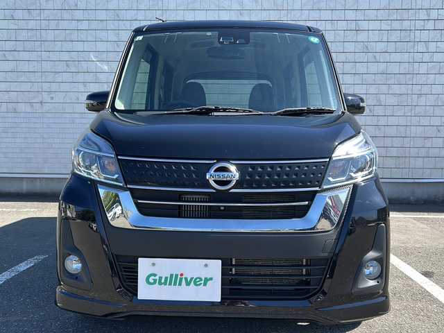 日産 デイズ ルークス ハイウェイスター Xターボ 秋田県 2017(平29)年 6.2万km ブラック ・純正ナビ/・フルセグ/・Bluetooth/・スマートキー/・スペアキー有/・シートヒーター/・片側パワースライドドア/・純正ETC/・冬タイヤ有