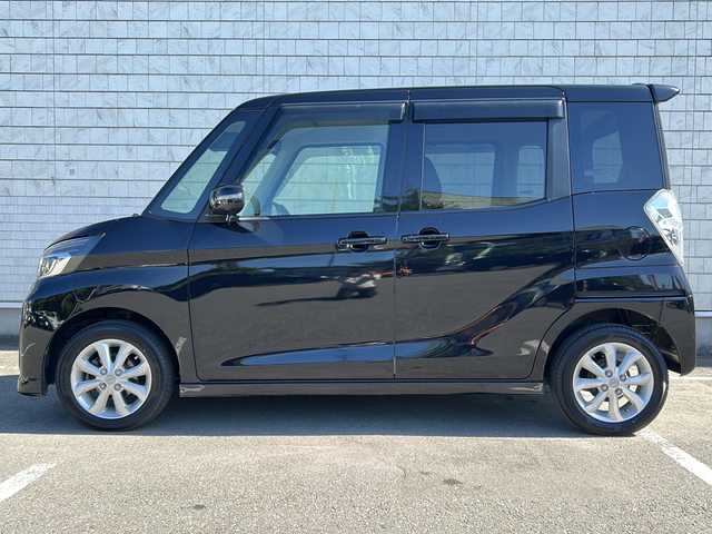日産 デイズ ルークス ハイウェイスター Xターボ 秋田県 2017(平29)年 6.2万km ブラック ・純正ナビ/・フルセグ/・Bluetooth/・スマートキー/・スペアキー有/・シートヒーター/・片側パワースライドドア/・純正ETC/・冬タイヤ有