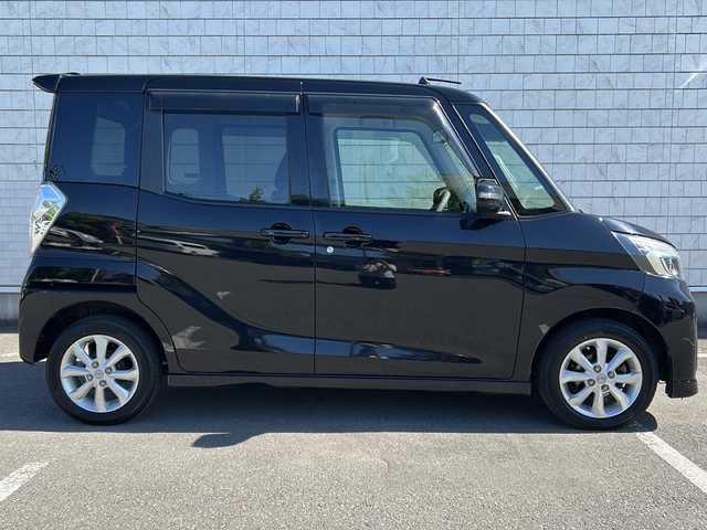 日産 デイズ ルークス ハイウェイスター Xターボ 秋田県 2017(平29)年 6.2万km ブラック ・純正ナビ/・フルセグ/・Bluetooth/・スマートキー/・スペアキー有/・シートヒーター/・片側パワースライドドア/・純正ETC/・冬タイヤ有