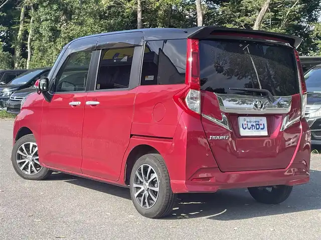 トヨタ ルーミー カスタムG S 栃木県 2017(平29)年 8.5万km ブラックマイカ/マゼンダベリーメタリック (株)IDOMが運営する【じしゃロン宇都宮店】の自社ローン専用車両になります。こちらは現金またはオートローンご利用時の価格です。自社ローンご希望の方は別途その旨お申付け下さい/純正ナビ/バックカメラ/両側パワスラ/ＥＴＣ/クルーズコントロール/フルセグ/Ｂｌｕｅｔｏｏｔｈ/スマートキー/ＬＥＤヘッドライト/オートライト/シートヒーター/プッシュボタンスタート