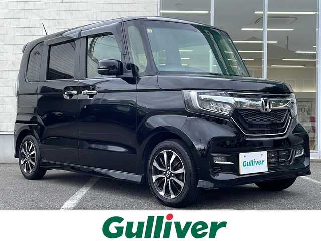 ホンダ Ｎ ＢＯＸ カスタム G L ホンダセンシング 鳥取県 2018(平30)年 7.6万km クリスタルブラックパール Honda SENSING/・車線維持支援システム/・追突軽減ブレーキ/。衝突軽減ブレーキ/・誤発進抑制機能/・後方誤発進抑制機能/・歩行者事故低減ステアリング/・路外逸脱抑制機能/・アダプティブ・クルーズ・コントロール/・車線維持支援システム/・オートハイビーム/・先行車発進お知らせ機能/・標識認識機能/ナビ装着用スペシャルパッケージ/・リアワイドカメラ/・HDDナビAVN660HDmkII/・ビルトインETC/・オーディオリモートコントロールスイッチ/・ハンズフリーテレホンスイッチ/・音声認識スイッチ/プラズマクラスター技術搭載フルオート・エアコンディショナー/リア左側パワースライドドア/フルセグTV　Bluetooth　DVD CD　MSV/オートリトラミラー/LEDライト/フォグランプ/ブラック塗装＋切削 14インチアルミホイール/オートライト/スマートキー/スペアキー/フロアマット/ドアバイザー/前席用i-サイドエアバッグシステム＋サイドカーテンエアバッグシステム/新車保証書/取扱説明書