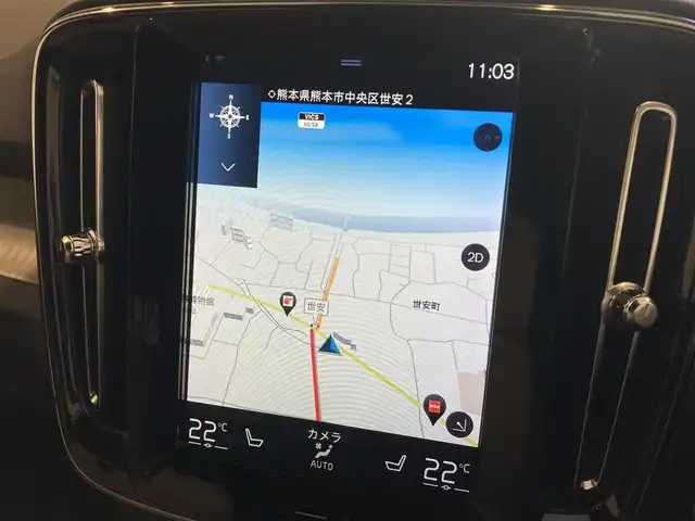 ボルボ ＸＣ４０ T4 AWD インスクリプション 熊本県 2019(令1)年 6万km デニムブルーメタリック ・スマートキー/・プッシュスタート/・City Safety/・レーンキープエイド/・ロードサインインフォメーション/・ドライバーアラート/・ハイビームアシスト/・パークアシスト/・クロストラフィックアラート/・ブラインドスポットモニター/・アクティブ・ベンディング・ライト/・衝突回避/・クルーズコントロール(追従式)/・茶革シート/・前席パワーシート/・全席シートヒーター/・ハンドルヒーター/・純正メモリナビ/　【Bluetooth・USB・AppleCarPlay・AndroidAuto】/・harman/kardonサウンドシステム/・フルセグTV/・全方位カメラ/・ETC/・ワイヤレス充電/・LEDヘッドランプ/・LEDフォグランプ/・純正マット