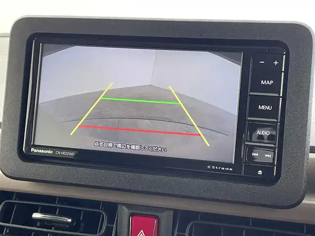 ダイハツ ムーヴ キャンバス セオリー G ターボ 群馬県 2024(令6)年 1万km サンドベージュメタリック 社外７インチナビ　バックカメラ　両側パワースライドドア　ＬＥＤライト　オートハイビーム　シートヒーター　ステアリングリモコン　電子パーキング　オートブレーキホールド　スマートキー　ＥＴＣ　禁煙車