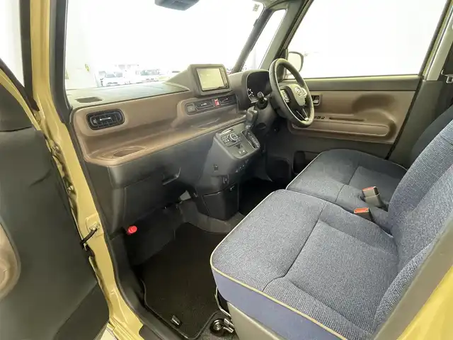 ダイハツ ムーヴ キャンバス セオリー G ターボ 群馬県 2024(令6)年 1万km サンドベージュメタリック 社外７インチナビ　バックカメラ　両側パワースライドドア　ＬＥＤライト　オートハイビーム　シートヒーター　ステアリングリモコン　電子パーキング　オートブレーキホールド　スマートキー　ＥＴＣ　禁煙車