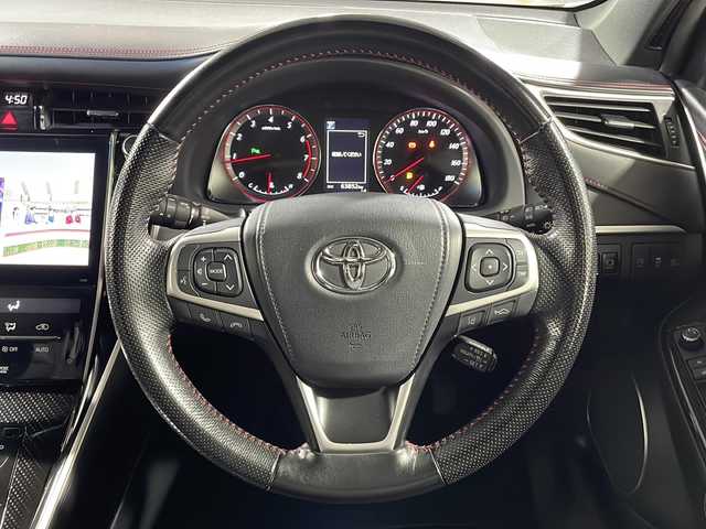 トヨタ ハリアー プログレス 広島県 2018(平30)年 6.4万km スパークリングブラックパールクリスタルシャイン 純正ＪＢＬ９型ナビ　/モデリスタエアロ　/パノラミックビューモニター　/電動リアゲート　/レーダークルーズコントロール　/パワーシート　/ＥＴＣ　/ドラレコ　/オートマチックハイビーム　/衝突被害軽減　/レーンキープ/純正18インチアルミホイール(235/55/R 18)/エアバック(運転席/助手席/サイド)/カーテンエアバック