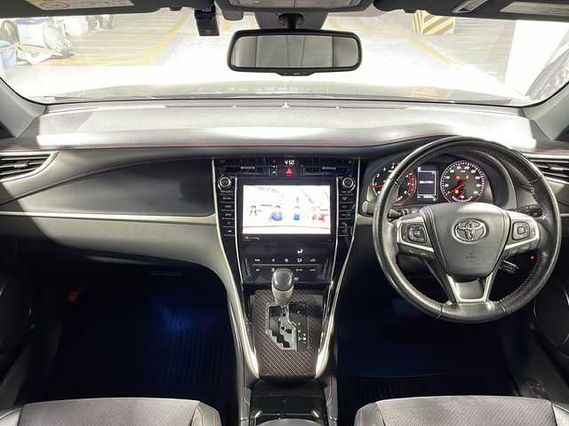 トヨタ ハリアー プログレス 広島県 2018(平30)年 6.4万km スパークリングブラックパールクリスタルシャイン 純正ＪＢＬ９型ナビ　/モデリスタエアロ　/パノラミックビューモニター　/電動リアゲート　/レーダークルーズコントロール　/パワーシート　/ＥＴＣ　/ドラレコ　/オートマチックハイビーム　/衝突被害軽減　/レーンキープ/純正18インチアルミホイール(235/55/R 18)/エアバック(運転席/助手席/サイド)/カーテンエアバック