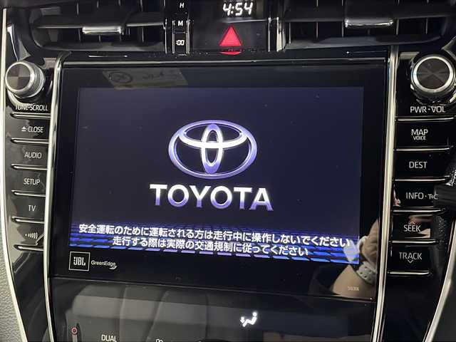 トヨタ ハリアー プログレス 広島県 2018(平30)年 6.4万km スパークリングブラックパールクリスタルシャイン 純正ＪＢＬ９型ナビ　/モデリスタエアロ　/パノラミックビューモニター　/電動リアゲート　/レーダークルーズコントロール　/パワーシート　/ＥＴＣ　/ドラレコ　/オートマチックハイビーム　/衝突被害軽減　/レーンキープ/純正18インチアルミホイール(235/55/R 18)/エアバック(運転席/助手席/サイド)/カーテンエアバック