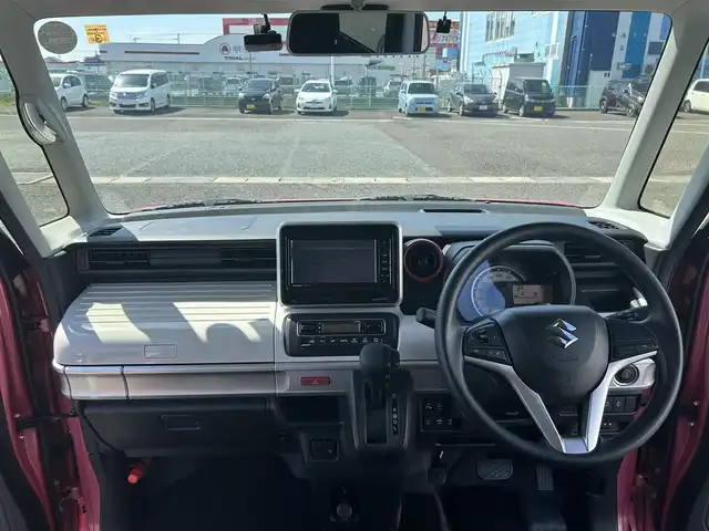 スズキ スペーシア HYBRID X 熊本県 2020(令2)年 0.4万km チアフルピンクM 純正SDナビ/・AM/FM/CD/DVD/BT/・フルセグTV/・全方位カメラ/スズキセーフティサポート/・デュアルカメラブレーキサポート/・交代時ブレーキサポート/・誤発信抑制機能/・後方誤発信抑制機能/・標識認識機能/・ハイビームアシスト/ヘッドアップディスプレイ/両側パワースライドドア/後席ロールサンシェード/D席シートヒーター/電動格納ミラー/ウインカーミラー/アイドリングストップ/ETC/プッシュスタート/ドアバイザー/ステアリングスイッチ
