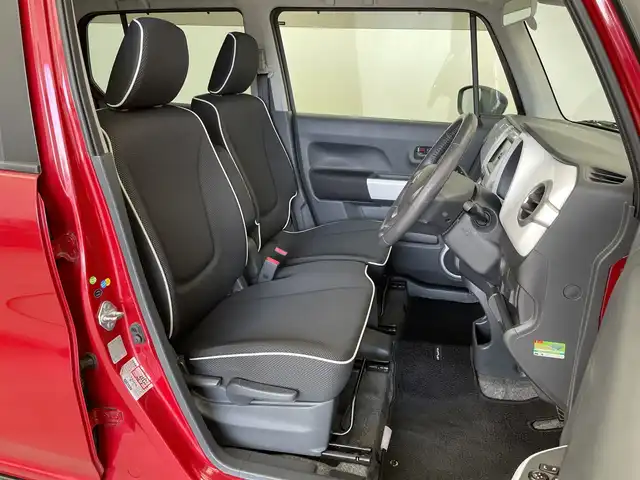 スズキ ハスラー X 新潟県 2015(平27)年 6.8万km フェニックスレッドパール/ブルーイッシュブラックパール 純正ディーラーＯＰナビ/ワンセグＴＶ/Bluetooth/バックカメラ/ETC/衝突軽減ブレーキ/Ｄ席シートヒーター/アイドリングストップ/プッシュスタート/オートライト/HIDヘッドライト/フォグランプ/ベンチシート