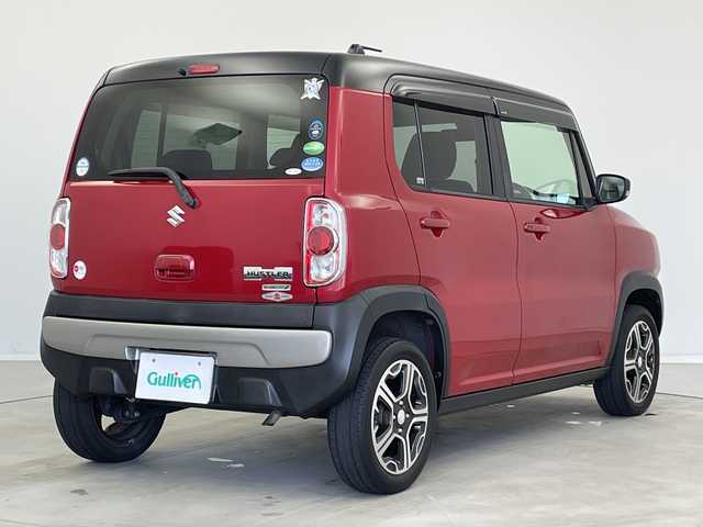 スズキ ハスラー X 新潟県 2015(平27)年 6.8万km フェニックスレッドパール/ブルーイッシュブラックパール 純正ディーラーＯＰナビ/ワンセグＴＶ/Bluetooth/バックカメラ/ETC/衝突軽減ブレーキ/Ｄ席シートヒーター/アイドリングストップ/プッシュスタート/オートライト/HIDヘッドライト/フォグランプ/ベンチシート