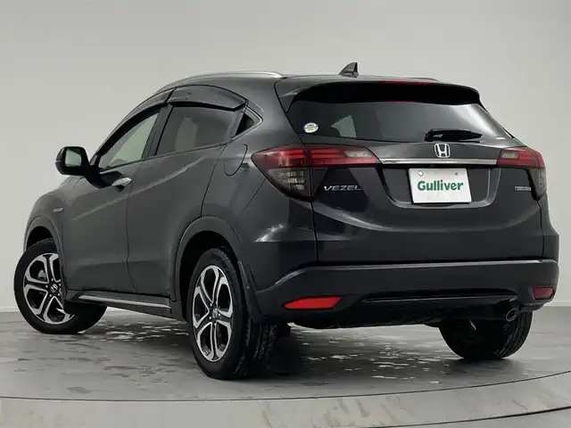 ホンダ ヴェゼル ハイブリッド Z ホンダセンシング 熊本県 2019(令1)年 4.4万km ルーセブラックM ワンオーナー/アルパイン8インチナビ/＜CD/DVD/Bluetooth/HDMI/フルセグTV＞/アルパインドライブレコーダー/バックカメラ/ハーフレザーシート/前席シートヒーター /パドルシフト/ルーフレール/寒冷地仕様/純正17インチアルミホイール/ホンダセンシング/CMBS/ACC/先行車発進告知/レーンキープアシスト/リアクティブフォースペダル