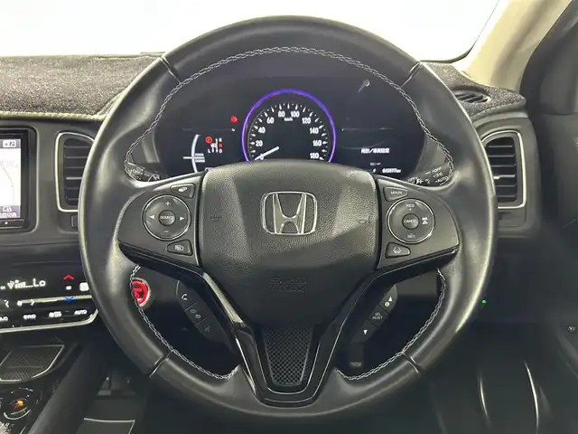 ホンダ ヴェゼル ハイブリッド Z ホンダセンシング 佐賀県 2019(令1)年 4.4万km ルーセブラックM ワンオーナー/アルパイン8インチナビ/＜CD/DVD/Bluetooth/HDMI/フルセグTV＞/アルパインドライブレコーダー/バックカメラ/ハーフレザーシート/前席シートヒーター /パドルシフト/ルーフレール/寒冷地仕様/純正17インチアルミホイール/ホンダセンシング/CMBS/ACC/先行車発進告知/レーンキープアシスト/リアクティブフォースペダル