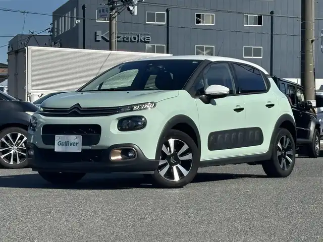 シトロエン シトロエン Ｃ３ インスパイアード by ジャパンコレクション 愛知県 2021(令3)年 2万km アーモンドグリーン /禁煙/正規ディーラー車/ディーラー整備記録簿R6//純正ディスプレイオーディオ/USB/CarPlay/バックカメラ//ドライブレコーダー//ハーフレザーシート//ステアリングスイッチ//オートライト/オートハイビーム/フォグ//電動格納ミラー//アクティブセーフティブレーキ/クルーズコントロール//BSM//トノカバー//新車時保証書//取扱説明書//スペアスマートキー
