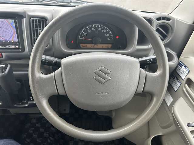 スズキ エブリイ PC 岡山県 2015(平27)年 9.8万km スペリアホワイト 登録時走行距離97345km/社外ナビ（AVIC-MRZ099）/フルセグTV(AM.FM.CD.DVD.TV.BT)/両側スライドドア/バックカメラ/ETC/衝突軽減ブレーキ/横滑り防止装置/フロアマット/リモコンキー/スペアキー/ドアバイザー