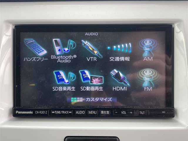 スズキ ハスラー X 栃木県 2014(平26)年 4.2万km サマーブルーM レーダーブレーキサポート/社外メモリナビ/フルセグTV/DVD/Bluetooth/USB/バックカメラ/ビルトインETC/ドライブレコーダー/アイドリングストップ/シートヒーター/スマートキー×2/プッシュEgスタート/HIDオートライト/フォグランプ/AAC/保証書/取説