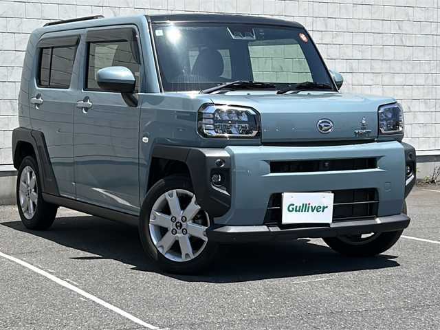 ダイハツ タフト G 茨城県 2022(令4)年 2.7万km レイクブルーメタリック ワンオーナー/純正SDナビ/（BT・CD・DVD・全方位バックカメラ）/フルセグTV/衝突被害軽減システム/LEDヘッドライト/純正１５インチアルミホイール/純正フロアマット/スマートキー/プッシュスタート/ガラスルーフ/横滑り防止機能/レーンアシスト/取扱説明書/保証書