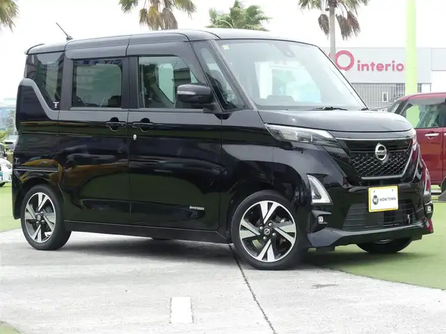 日産 ルークス HWS Gターボ プロパイロットED 千葉県 2020(令2)年 5.5万km ブラック 165/55R15/エマージェンシーブレーキ/プロパイロット/インテリジェントクルーズコントロール/ハンズフリー両側パワースライドドア/純正SDナビ/地デジTV/【DVD/CD再生機能　Bluetooth接続】/アラウンドビューモニター/ドライブレコーダー（DJ4-D）/革巻きステアリング/ステアリングスイッチ/ETC/LEDヘッドライト/フォグライト/コーナーセンサー/純正15インチアルミホイル/サイド/カーテンエアバッグ/インテリジェントキー
