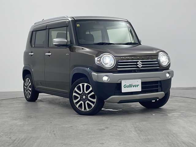 スズキ ハスラー Jスタイル Ⅲ 三重県 2018(平30)年 6.1万km ブレイブカーキパール/スチールシルバー 禁煙車/社外SDナビ/CD/DVD/SD/BT/フルセグTV/全方位カメラ/デュアルブレーキサポート/シートヒーター（前席）/ルーフレール/ETC/オートライト/フォグランプ/スマートキー