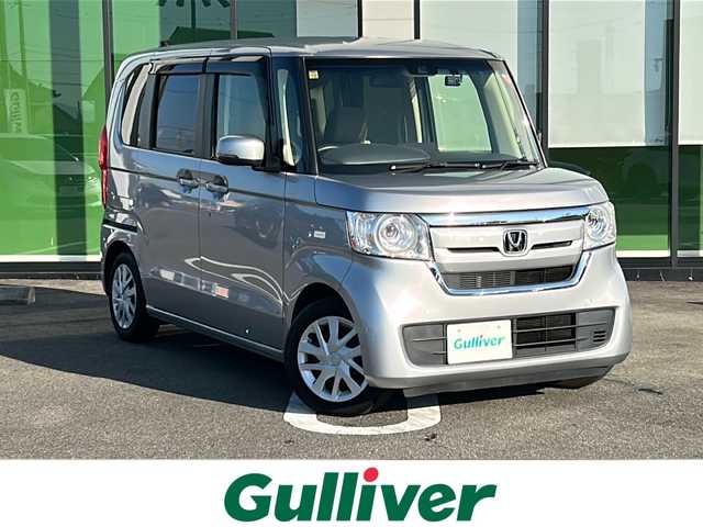ホンダ Ｎ ＢＯＸ G EX ターボ ホンダセンシング 岐阜県 2020(令2)年 6.9万km ルナシルバーM 【登録時走行距離：69647km】/禁煙車/社外ナビ/ワンセグTV/バックカメラ/両側パワースライドドア/コーナーセンサー/LEDヘッドライト/前後ドライブレコーダー/レーダークルーズコントロール/スマートキー/ビルトインETC/パドルシフト/後席サンシェード/ドアバイザー/ウィンカーミラー