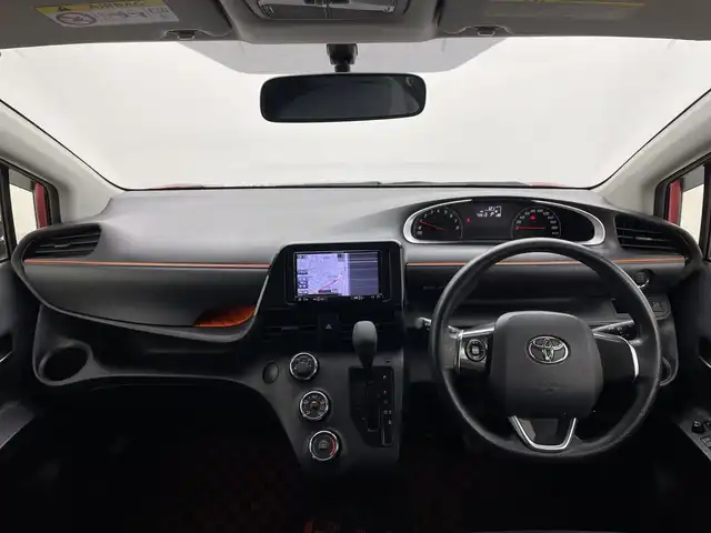 トヨタ シエンタ X 群馬県 2016(平28)年 7.3万km レッドマイカM 社外ＳＤナビ　バックカメラ　フルセグ　Ｂｌｕｅｔｏｏｔｈ　片側電動スライドドア　スマートキー　プッシュスタート　社外１５インチアルミホイール　ビルトインＥＴＣ　アイドリングストップ　横滑り防止　ＡＢＳ