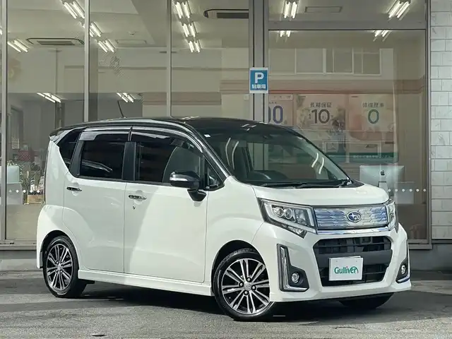 スバル ステラ カスタム RS スマートアシスト 愛知県 2017(平29)年 2.9万km パールⅡ /当店買取/1オーナー/禁煙//純正8インチナビNSZP-X67D//バックカメラ//スマートアシスト//USB/HDMI//ハーフレザー//運転席シートヒーター//パール2トン＆黒ルーフ（X99)//純正15AW//LEDヘッド/フォグ//Aストップ/革巻きステアリング/ETC//保証書/取説/ナビ取説/スペアキー