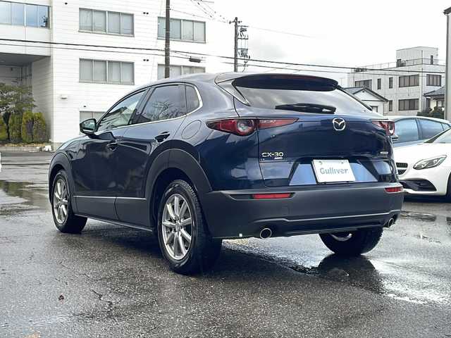 マツダ ＣＸ－３０ 20S プロアクティブツーリングセレ 福井県 2022(令4)年 2.6万km ディープクリスタルブルーマイカ ワンオーナー/４WD/メーカーオプション/・CD/DVD+地上デジタルTVチューナー（フルセグ）/・スーパーUVカットガラス＋IRカットガラス/・360°セーフティパッケージ/純正メモリナビゲーション/（CD/DVD/BT）/フルセグテレビ/３６０°カメラ/プリクラッシュセーフティ/ブラインドスポットモニター/アダプティブクルーズコントロール/レーンキープアシスト/ヘッドアップディスプレイ/パワーバックドア/クリアランスソナー/D席パワーシート/（シートメモリ付き）/前席シートヒーター/LEDヘッドライト/LEDフォグランプ/オートライト/オートハイビーム/ステアリングヒーター/前後ドライブレコーダー/ETC(ビルトイン)/パドルシフト/プッシュスタート/スマートキー/保証書/取扱説明書