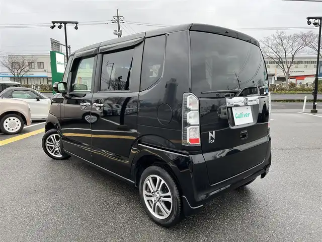 ホンダ Ｎ ＢＯＸ G SSパッケージ 鳥取県 2013(平25)年 9.9万km クリスタルブラックパール ４・W・D /社外ナビ/フルセグ/DVD/CD/BT/両側パワースライドドア/純正14インチアルミホイール/プッシュエンジンスタート/アイドリングストップ/ウィンカーミラー/電動格納ミラー/フロアマット/ドアバイザー