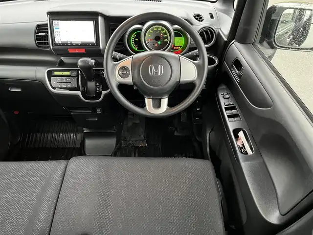 ホンダ Ｎ ＢＯＸ G SSパッケージ 鳥取県 2013(平25)年 9.9万km クリスタルブラックパール ４・W・D /社外ナビ/フルセグ/DVD/CD/BT/両側パワースライドドア/純正14インチアルミホイール/プッシュエンジンスタート/アイドリングストップ/ウィンカーミラー/電動格納ミラー/フロアマット/ドアバイザー