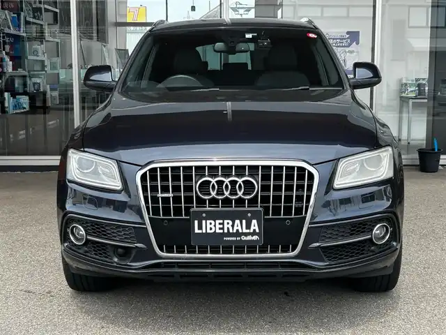 アウディ Ｑ５ 2．0 TFSI クワトロ Sライン 富山県 2014(平26)年 7.7万km 青 Sline/フルセグテレビ/バックカメラ/アイドリングストップ/クルーズコントロール/ETC/Bluetooth接続/HDDナビ/コーナーセンサー/ダウンヒルアシストコントロール/DVD再生/前後ドラレコ/パワーバックドア