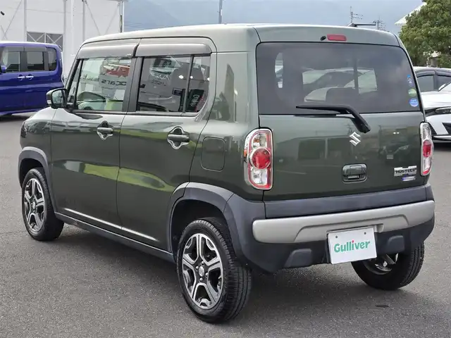 スズキ ハスラー X 鹿児島県 2017(平29)年 1.7万km クールカーキPM 全方位モニター　/純正メモリーナビ　/Ｄ＋Ｎ席シートヒーター　/デュアルカメラブレーキサポート　/プッシュスタート／スマートキー　/Ｓ－エネチャージ　/純正アルミホイール（１５インチ）　/ＬＥＤヘッドライト/アイドリングストップ/プッシュスタート/スマートキー/横滑り防止装置/レーンキープアシスト