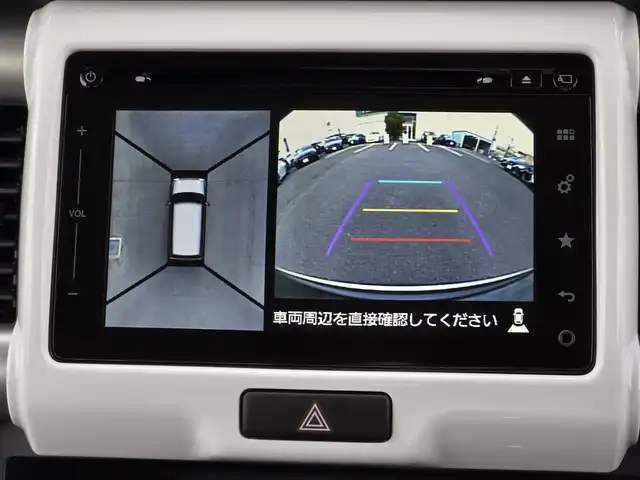 スズキ ハスラー X 鹿児島県 2017(平29)年 1.7万km クールカーキPM 全方位モニター　/純正メモリーナビ　/Ｄ＋Ｎ席シートヒーター　/デュアルカメラブレーキサポート　/プッシュスタート／スマートキー　/Ｓ－エネチャージ　/純正アルミホイール（１５インチ）　/ＬＥＤヘッドライト/アイドリングストップ/プッシュスタート/スマートキー/横滑り防止装置/レーンキープアシスト