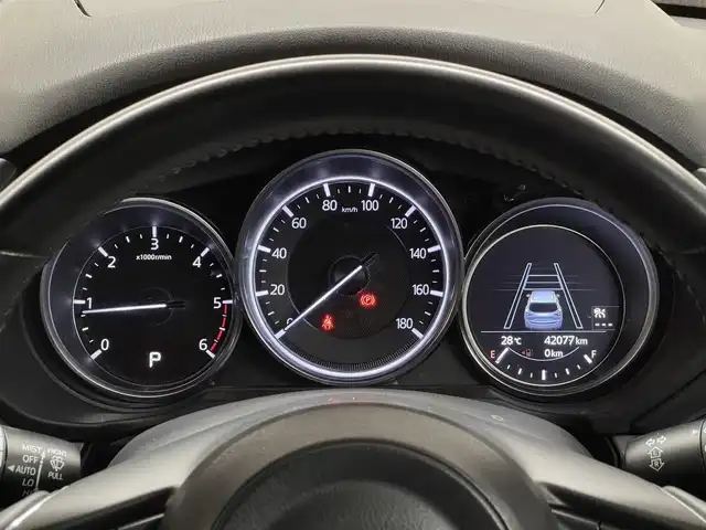 マツダ ＣＸ－５ XD プロアクティブ 三重県 2018(平30)年 4.2万km ソウルレッドクリスタルM 2.2L ディーゼルターボ/AWD/MTモード付フロア6AT/純正 7インチナビ/（FM/AM/aha/Stitcher/Bluetooth/USB/CD/AUX/DVD/TV）/【OP】360°ビュー・モニター/【OP】BOSEサウンドシステム（AUDIOPILOT2＋Centerpoint2）＋10スピーカー/ドライブレコーダー 前後/ビルトインETC2.0/安全/・スマートブレーキサポート（SBS）/・AT誤発進抑制制御（前進・後進）/・レーダークルコン/・車線逸脱警報（LDWS）/・ブラインドスポットモニタリング（BSM）（リアクロストラフィックアラート機能付）/・ドライバーアテンションアラート/・パーキングセンサー（前後）/・レーンキープアシストシステム（LAS）/・交通標識認識システム（TSR）/装備/【OP】パワーテールゲート/【OP】ドライビングポジションパッケージ/●10wayパワーシート（運転席）/●ドライビングポジションメモリー機能（シート位置・HUD）/●シートヒーター（D/N）/●ステアリングヒーター/・HUD/・左右独立オートエアコン/・オートライト/・リアフォグランプ/・純正17inAW/・保/取/・スマートキーx2