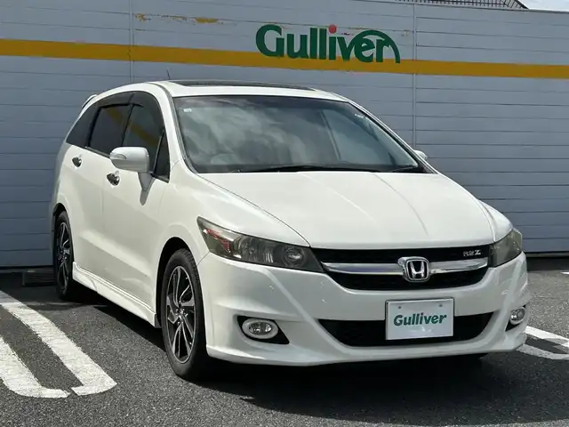 ホンダ ストリーム RSZ HDDナビパッケージ 埼玉県 2010(平22)年 11.5万km プレミアムホワイトパール 社外ナビ/フルセグテレビ/Bluetooth接続/サンルーフ/純正フロアマット/純正アルミホイール/パドルシフト/DVD再生/ドアバイザー/AAC/ABS/PS/PW/ドライブレコーダー/