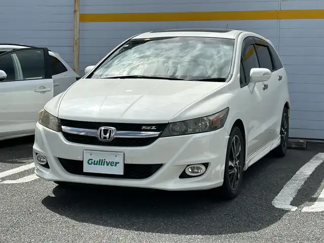 ホンダ ストリーム RSZ HDDナビパッケージ 埼玉県 2010(平22)年 11.5万km プレミアムホワイトパール 社外ナビ/フルセグテレビ/Bluetooth接続/サンルーフ/純正フロアマット/純正アルミホイール/パドルシフト/DVD再生/ドアバイザー/AAC/ABS/PS/PW/ドライブレコーダー/