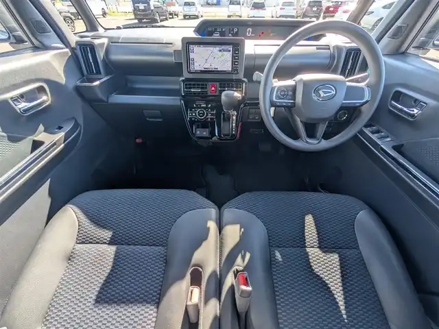 ダイハツ タント カスタム X 福井県 2023(令5)年 1.8万km シャイニングホワイトパール 純正ナビ/AM/FM/フルセグ/BT/CD/DVD/USB/iPod/全方位カメラ/両側パワースライドドア/衝突被害軽減システム/パーキングアシスト/アイドリングストップ/レーンキープアシスト/横滑り防止装置/盗難防止装置/前後コーナーセンサー/前後ドライブレコーダー/前席シートヒーター/純正フロアマット/ビルトインETC/純正14インチAW/LEDヘッドライト/オートライト/スマートキー