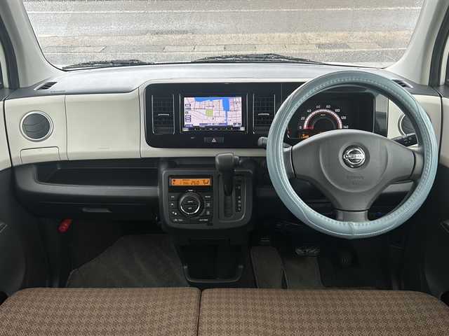 日産 モコ X 石川県 2012(平24)年 4万km スノーパールホワイト 社外メモリーナビゲーション/【FM/AM・CD・ワンセグTV】/・バックカメラ/ETC/前後ドラレコ/プッシュスタート/オートライト/・ハロゲンライト/電格ミラー/・ウィンカーミラー/オートウィンドウ/社外フロアマット